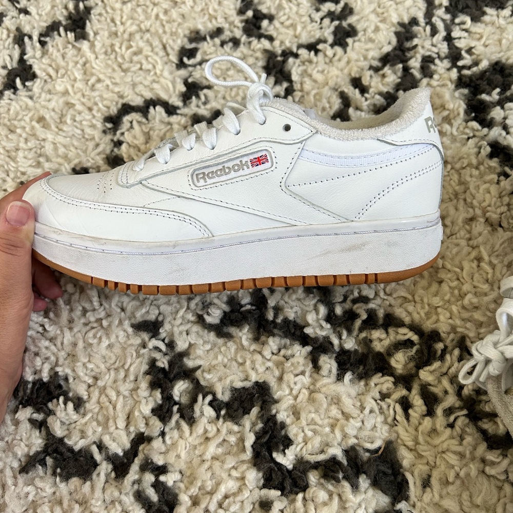 Reebok Club C Double sneakers in white
